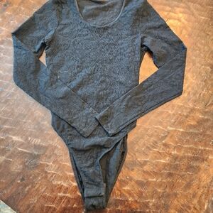 Vintage Harley Davidson Made In USA Bodysuit Long sleeve Sheer panels Medium